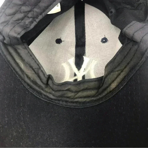 YANKEES HESS COTTON BASEBALL CAP HOOK AND LOOP CLOSURE HAT - Picture 10 of 11